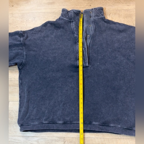 Aerie Women’s Getaway Quarter Snap Sweatshirt Size Large - Picture 6 of 7